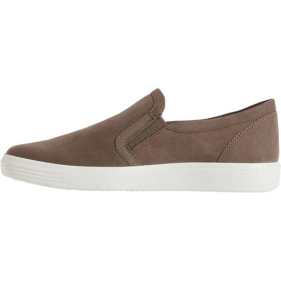 NEW ECCO Soft Classic Sneakers - Nubuck, Slip-Ons in Dark Clay For Women 725 5s3 - Picture 4 of 7